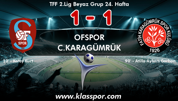 Ofspor 1 - C.Karagümrük 1