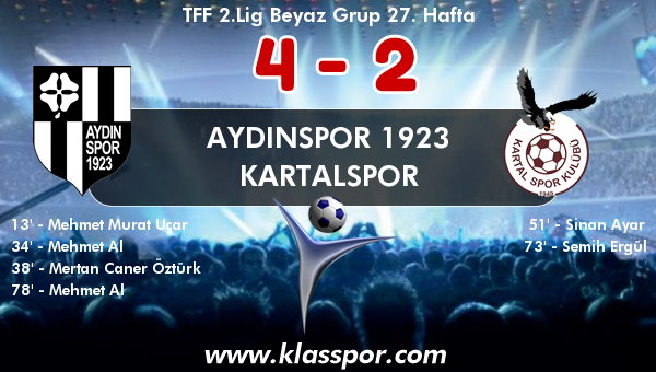 Aydınspor 1923 4 - Kartalspor 2