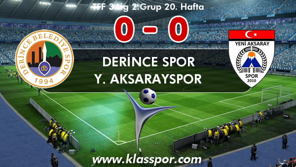 Derince Spor 0 - Y. Aksarayspor 0