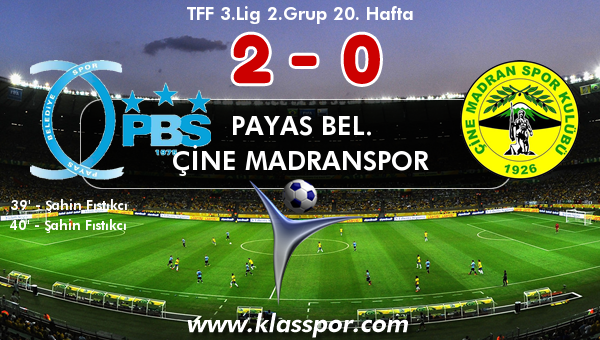 Payas Bel. 2 - Çine Madranspor 0