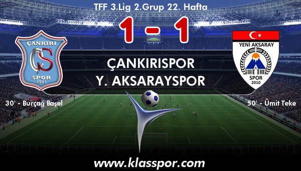 Çankırıspor 1 - Y. Aksarayspor 1