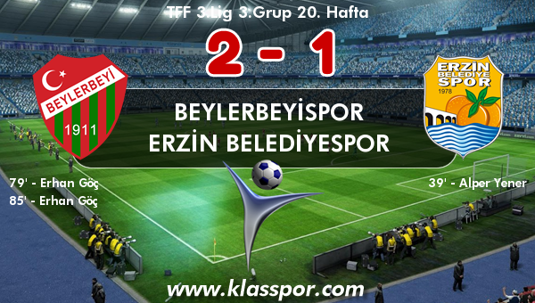 Beylerbeyispor 2 - Erzin Belediyespor 1