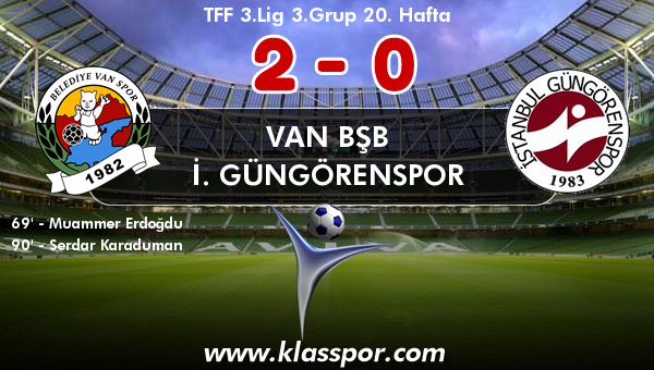 Van BŞB 2 - İ. Güngörenspor 0