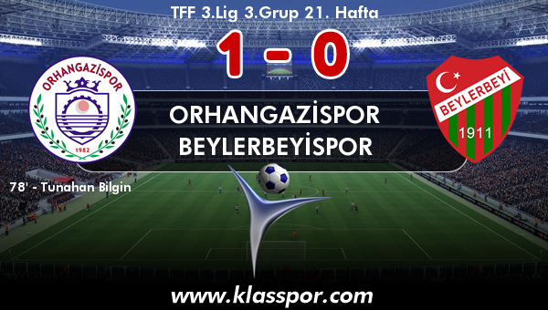 Orhangazispor 1 - Beylerbeyispor 0