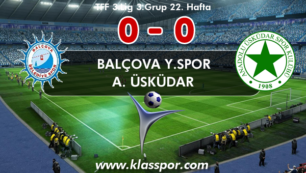 Balçova Y.spor 0 - A. Üsküdar 0