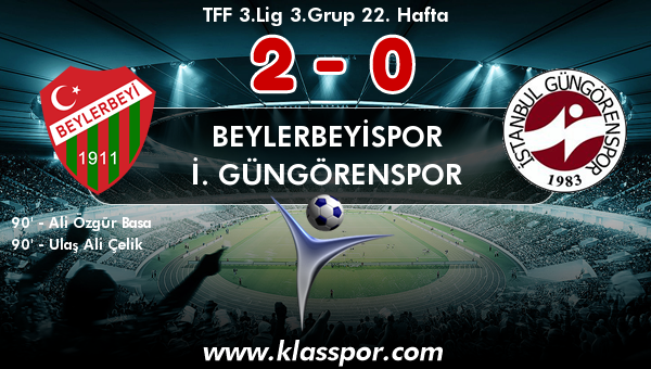 Beylerbeyispor 2 - İ. Güngörenspor 0