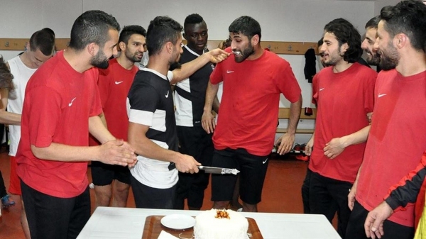 Gaziantepspor'da keyifli antrenman