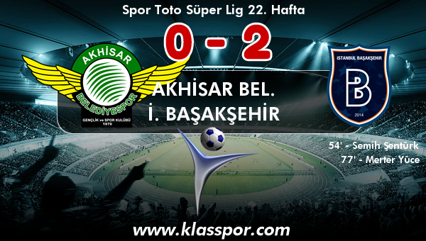 Akhisar Bel. 0 - İ. Başakşehir 2