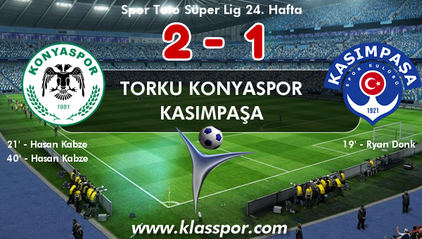 Torku Konyaspor 2 - Kasımpaşa 1