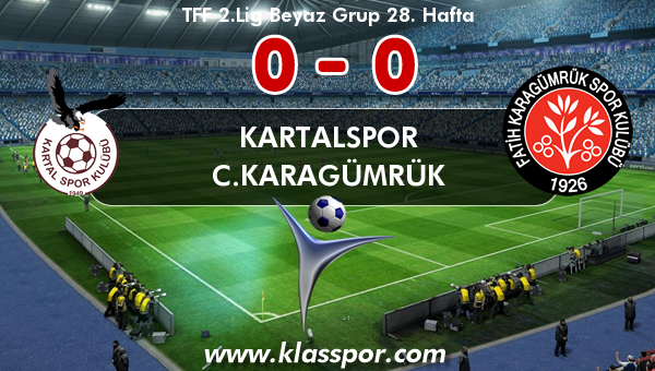 Kartalspor 0 - C.Karagümrük 0