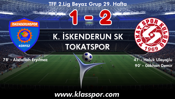 K. İskenderun SK 1 - Tokatspor 2