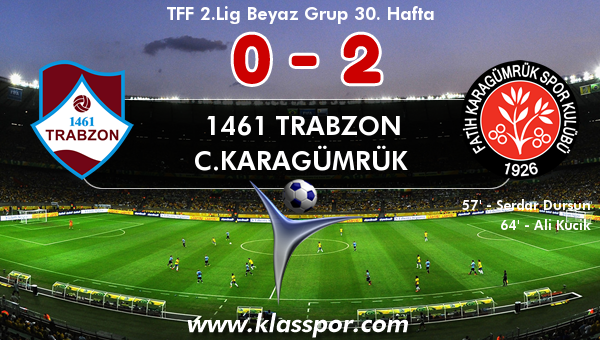 1461 Trabzon 0 - C.Karagümrük 2