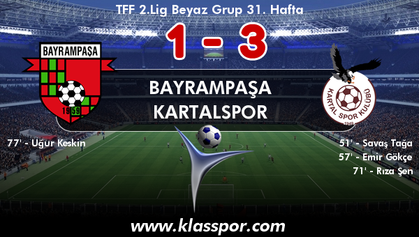 Bayrampaşa 1 - Kartalspor 3