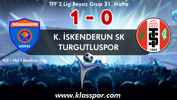 K. İskenderun SK 1 - Turgutluspor 0