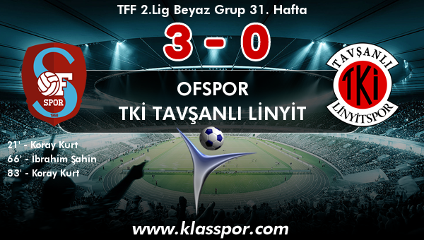Ofspor 3 - TKİ Tavşanlı Linyit 0