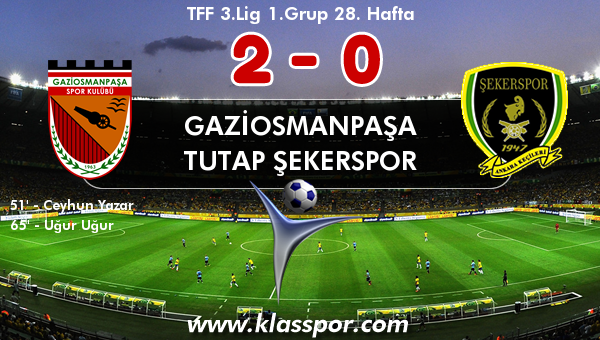 Gaziosmanpaşa 2 - Tutap Şekerspor 0