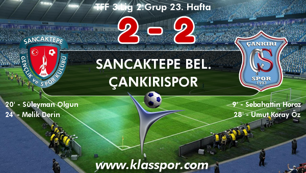 Sancaktepe Bel. 2 - Çankırıspor 2