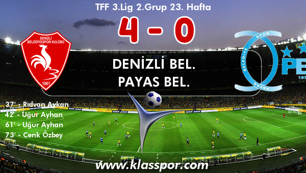 Denizli Bel. 4 - Payas Bel. 0