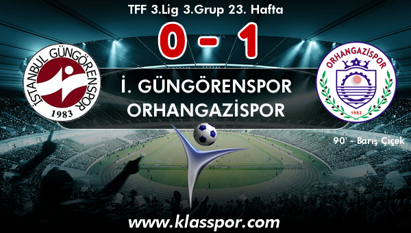 İ. Güngörenspor 0 - Orhangazispor 1