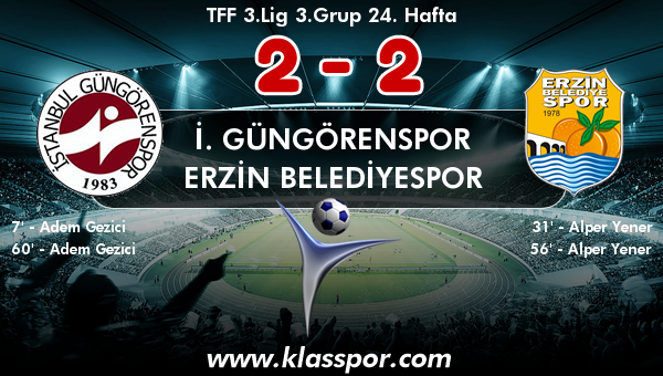 İ. Güngörenspor 2 - Erzin Belediyespor 2