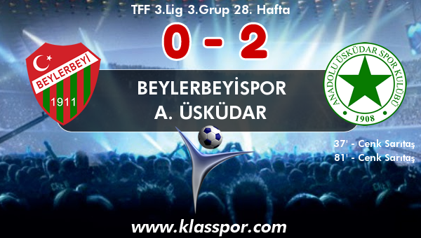 Beylerbeyispor 0 - A. Üsküdar 2