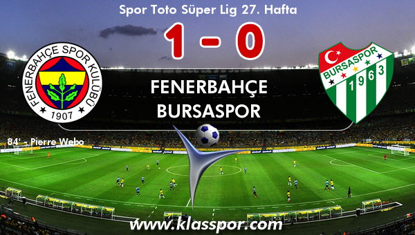 Fenerbahçe 1 - Bursaspor 0