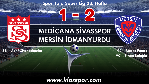 Medicana Sivasspor 1 - Mersin İdmanyurdu 2