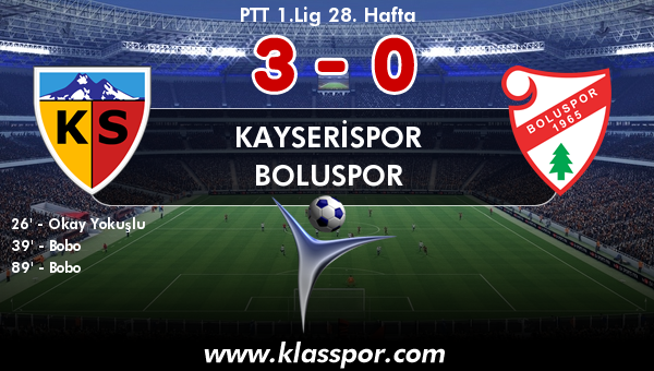 Kayserispor 3 - Boluspor 0