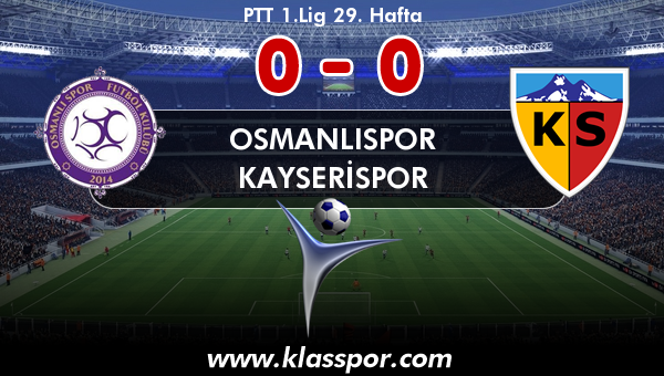 Osmanlıspor 0 - Kayserispor 0