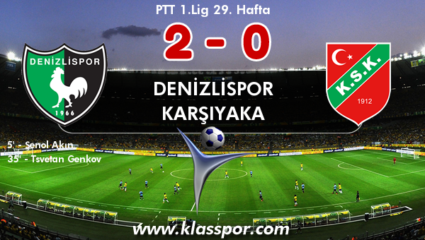 Denizlispor 2 - Karşıyaka 0