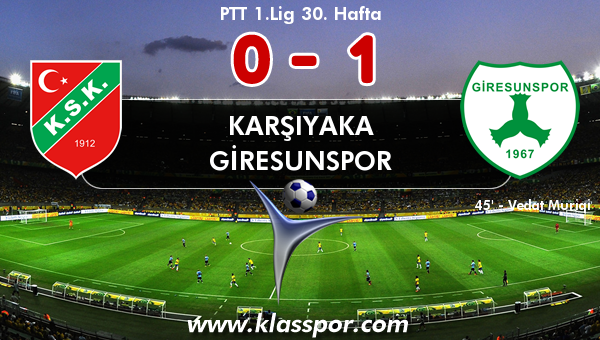 Karşıyaka 0 - Giresunspor 1