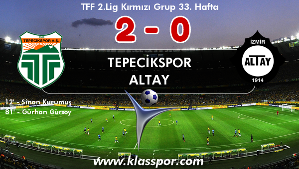 Tepecikspor 2 - Altay 0