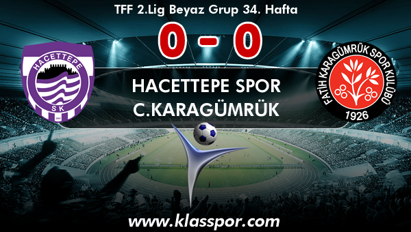 Hacettepe Spor 0 - C.Karagümrük 0