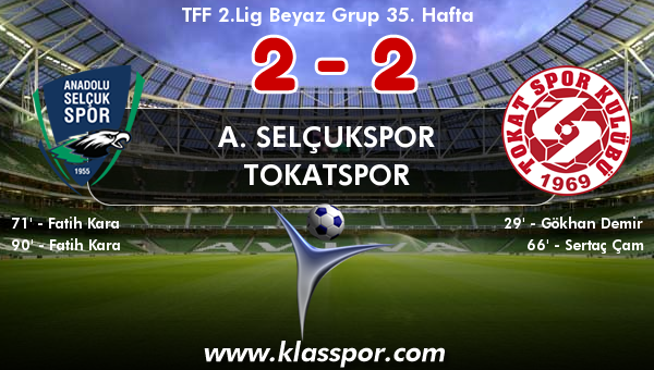 A. Selçukspor 2 - Tokatspor 2