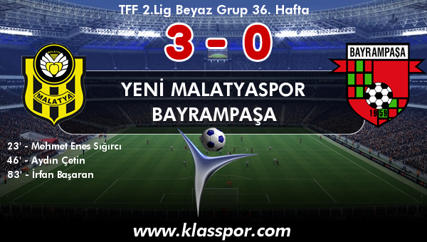 Yeni Malatyaspor 3 - Bayrampaşa 0