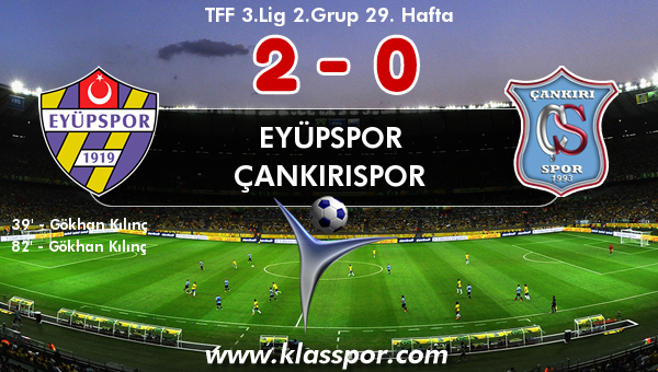 Eyüpspor 2 - Çankırıspor 0