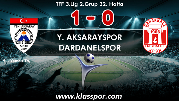 Y. Aksarayspor 1 - Dardanelspor 0