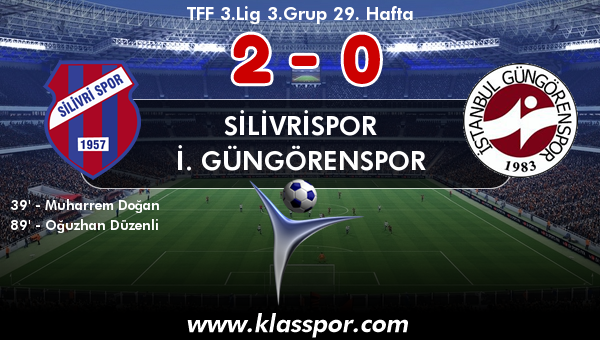 Silivrispor 2 - İ. Güngörenspor 0