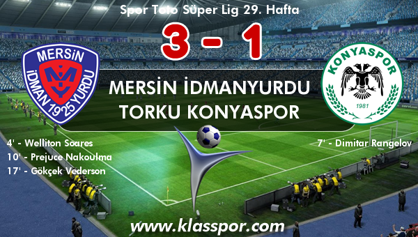Mersin İdmanyurdu 3 - Torku Konyaspor 1