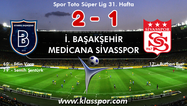 İ. Başakşehir 2 - Medicana Sivasspor 1