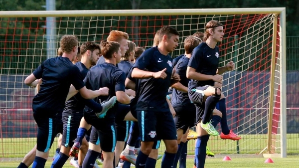 Atınç Nukan, RB Leipzig ile antrenmana çıktı