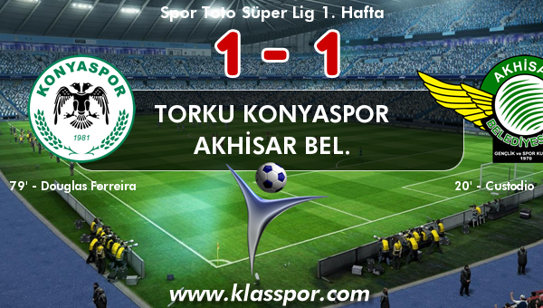 Torku Konyaspor 1 - Akhisar Bel. 1