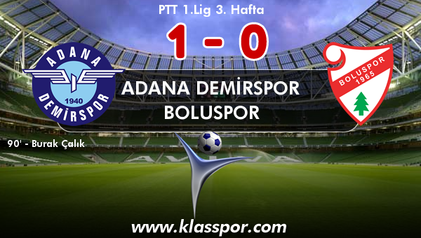 Adana Demirspor 1 - Boluspor 0