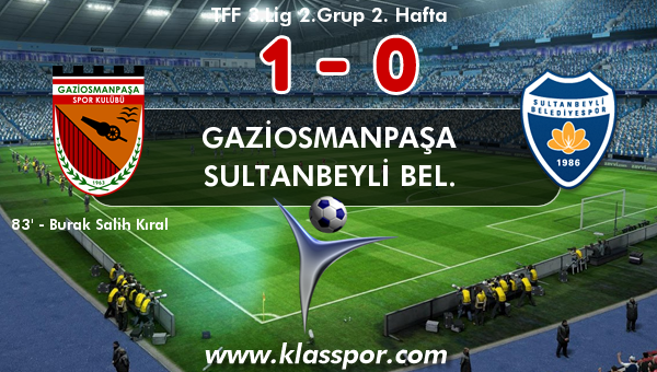 Gaziosmanpaşa 1 - Sultanbeyli Bel. 0