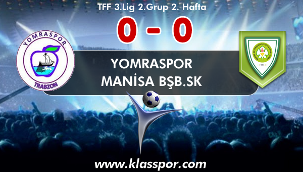 Yomraspor 0 - Manisa BŞB.SK 0