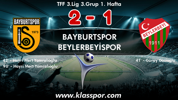 Bayburtspor 2 - Beylerbeyispor 1