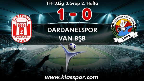 Dardanelspor 1 - Van BŞB 0