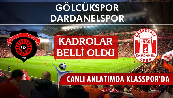 İşte Gölcükspor - Dardanelspor maçında ilk 11'ler