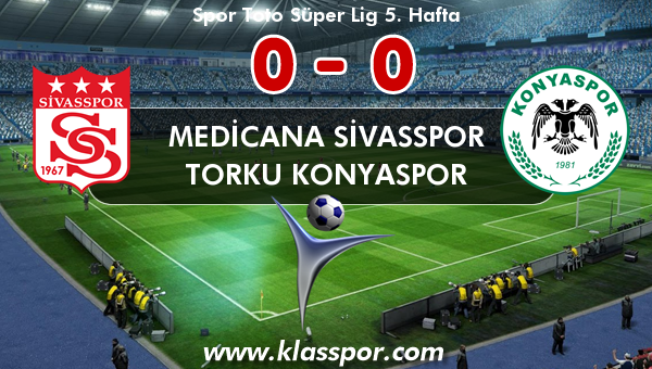 Medicana Sivasspor 0 - Torku Konyaspor 0