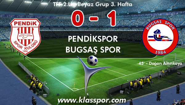 Pendikspor 0 - Bugsaş Spor 1